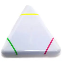 Triangle Highlighter Solid White Closed